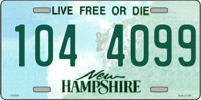 NH license plate 1044099