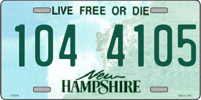 NH license plate 1044105