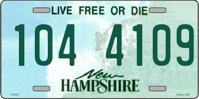 NH license plate 1044109