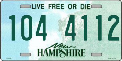 NH license plate 1044112