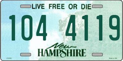 NH license plate 1044119