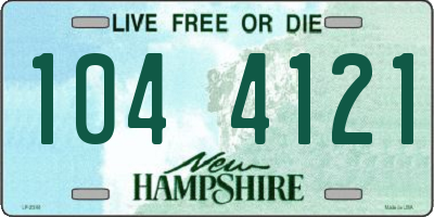 NH license plate 1044121
