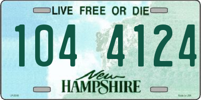 NH license plate 1044124