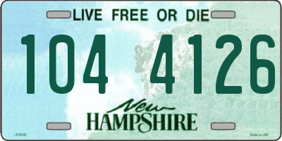 NH license plate 1044126