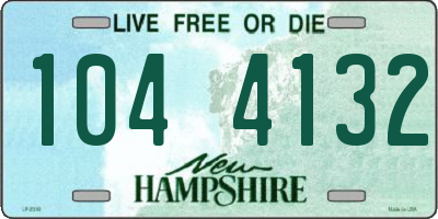 NH license plate 1044132