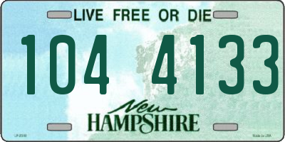 NH license plate 1044133