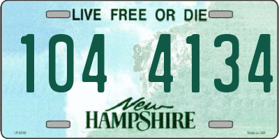 NH license plate 1044134