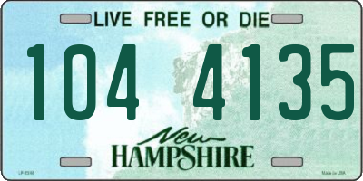 NH license plate 1044135