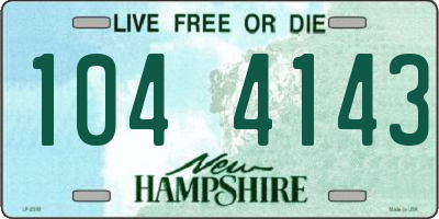 NH license plate 1044143