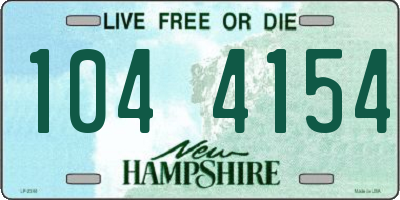 NH license plate 1044154