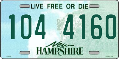 NH license plate 1044160