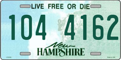 NH license plate 1044162