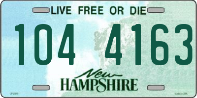 NH license plate 1044163