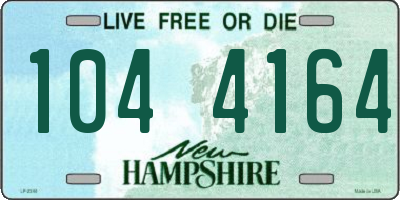 NH license plate 1044164