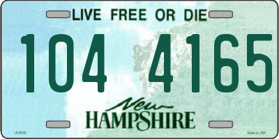NH license plate 1044165