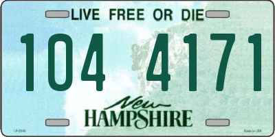 NH license plate 1044171