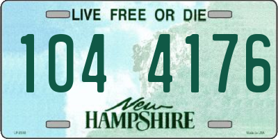 NH license plate 1044176