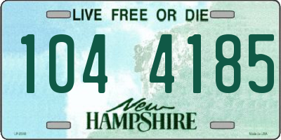 NH license plate 1044185