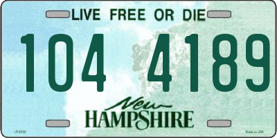 NH license plate 1044189