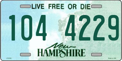 NH license plate 1044229