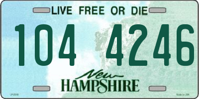 NH license plate 1044246