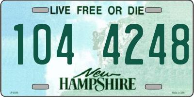 NH license plate 1044248