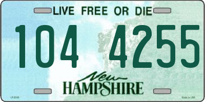 NH license plate 1044255
