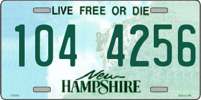 NH license plate 1044256