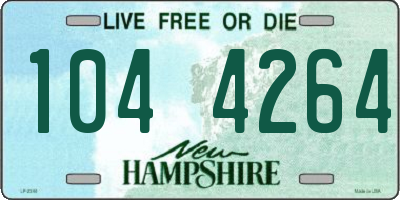 NH license plate 1044264