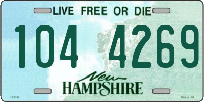 NH license plate 1044269