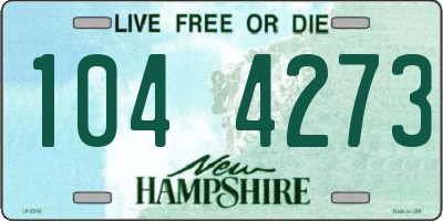 NH license plate 1044273