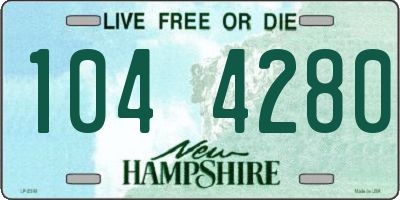NH license plate 1044280