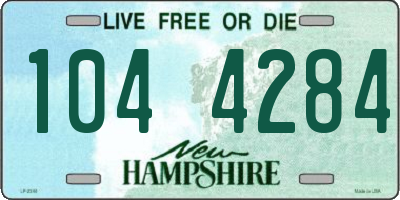 NH license plate 1044284