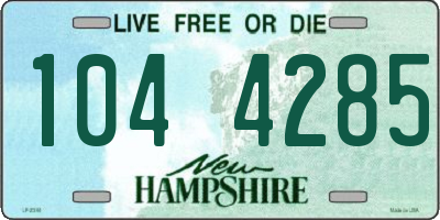 NH license plate 1044285