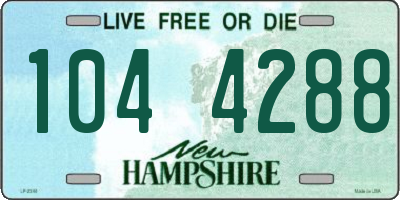 NH license plate 1044288