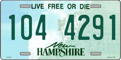 NH license plate 1044291