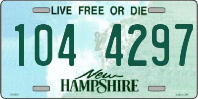 NH license plate 1044297