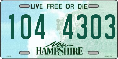 NH license plate 1044303
