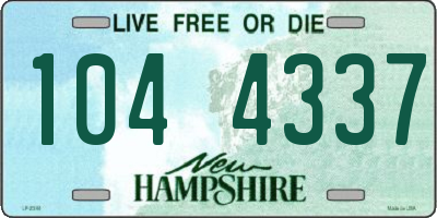 NH license plate 1044337