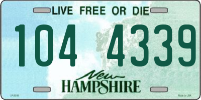NH license plate 1044339