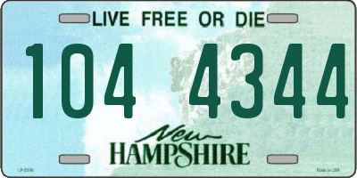 NH license plate 1044344