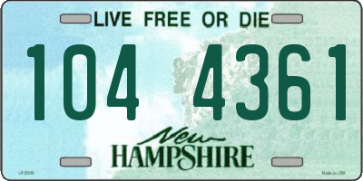 NH license plate 1044361