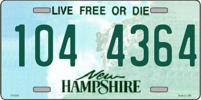 NH license plate 1044364