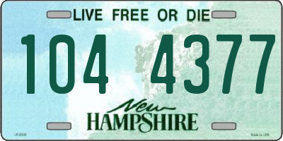 NH license plate 1044377