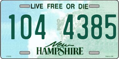 NH license plate 1044385