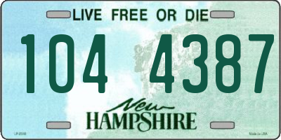 NH license plate 1044387