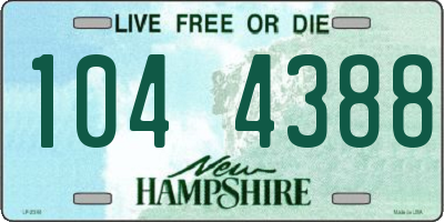 NH license plate 1044388
