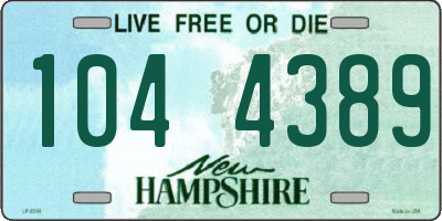 NH license plate 1044389