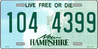 NH license plate 1044399