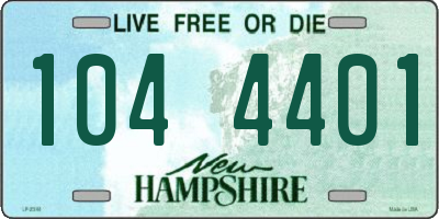 NH license plate 1044401